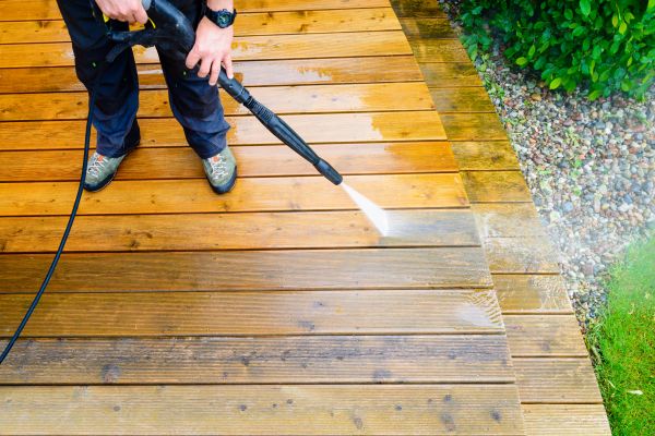 Deck Power Washing in Lawrence