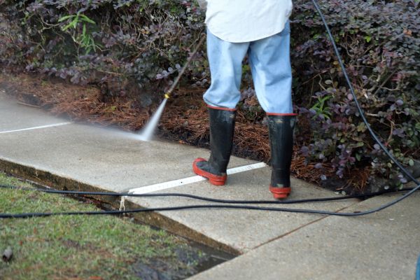 Sidewalk Washing in Lawrence