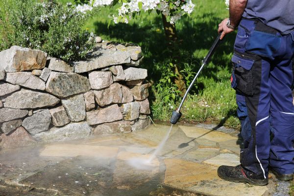Stone Pressure Washing in Lawrence