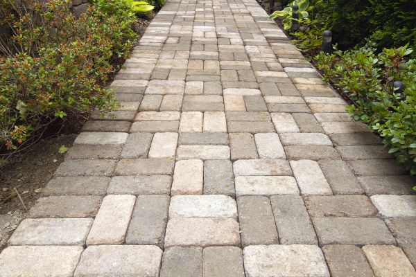 Paver Walkway Cleaning in Lawrence