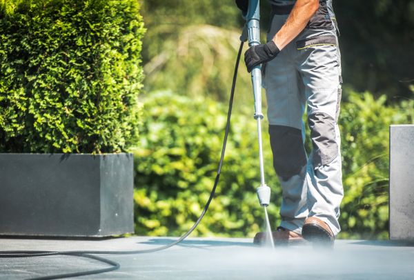 Patio Concrete Cleaning in Lawrence