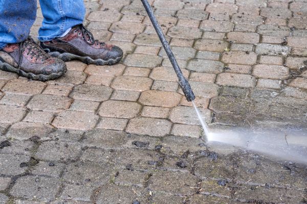 Stone Patio Cleaning in Lawrence